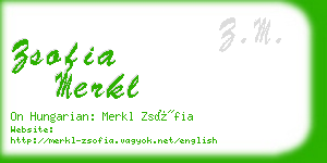 zsofia merkl business card